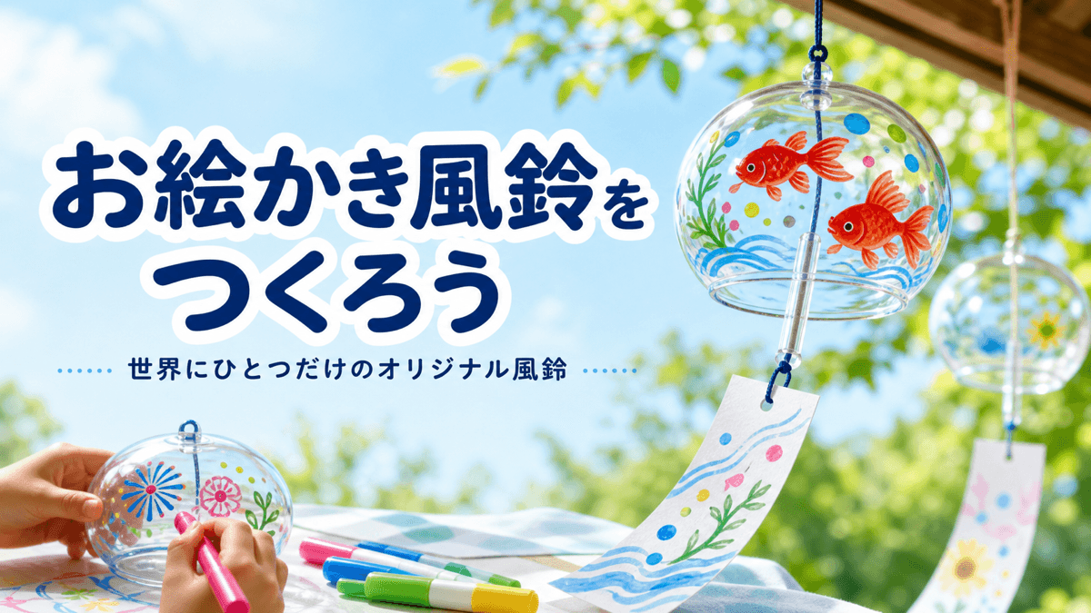 お絵かき風鈴をつくろう